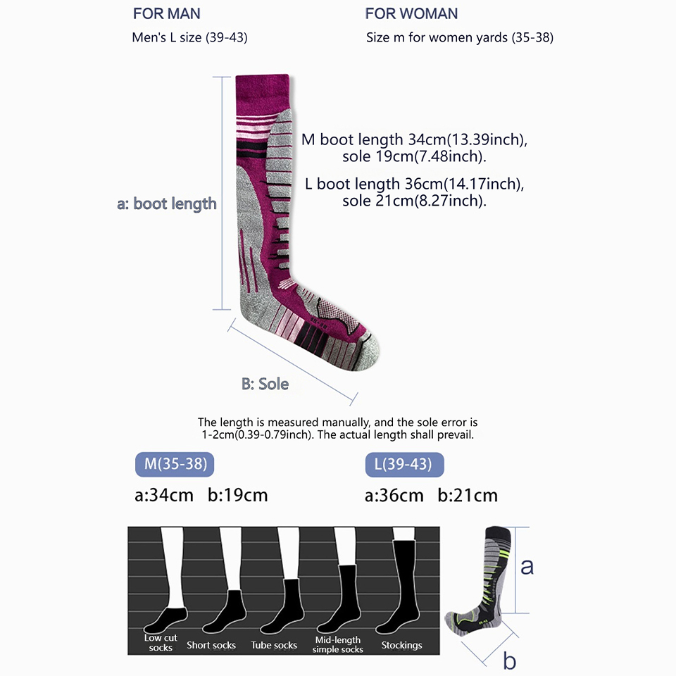 GTUBIKE 1 Pair New Merino Wool - Wool Hiking Sock reseña y precio