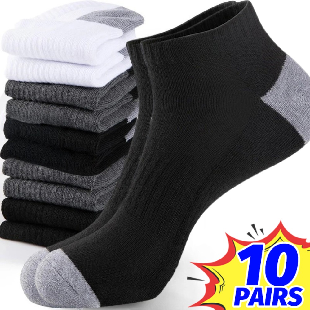 1-10Pairs Breathable Mens Summ - Ankle Sock Low Cut reseña y precio