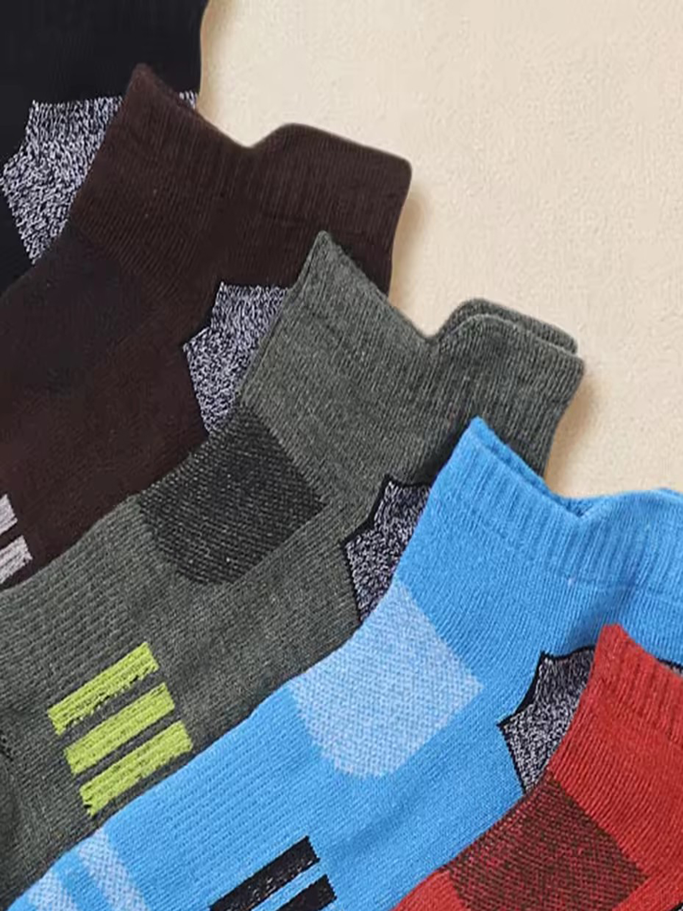 6/12 Pairs Men Vibrant Multico - Ankle Sock Low Cut reseña y precio
