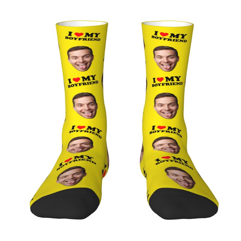 Novelty Men's I Love My Boyfri - Dress Sock Men reseña y precio