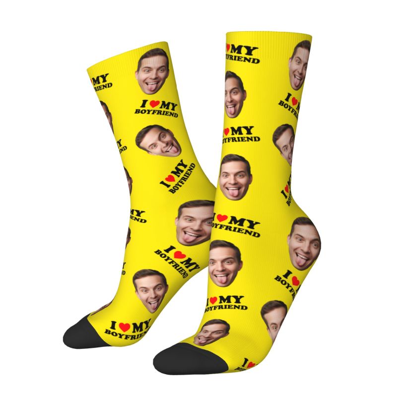 Novelty Men's I Love My Boyfri - Dress Sock Men reseña y precio