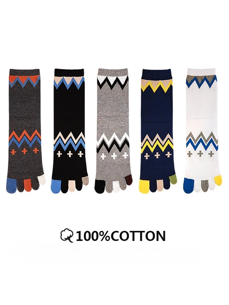 5 Pairs Four-season Pure Cotto - Toe Sock Split reseña y precio