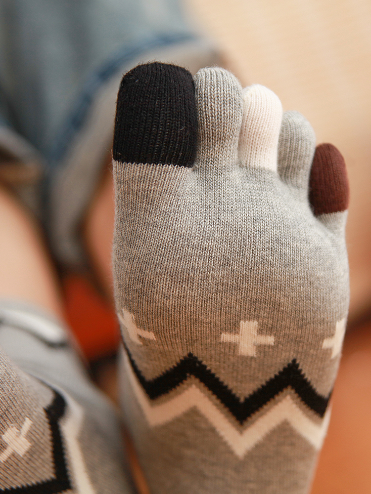5 Pairs Four-season Pure Cotto - Toe Sock Split reseña y precio