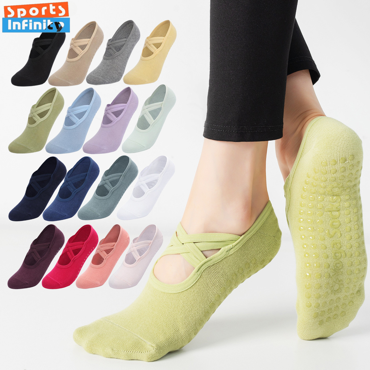 Fashion Cross Straps Backless  - No Show Sock Women reseña y precio
