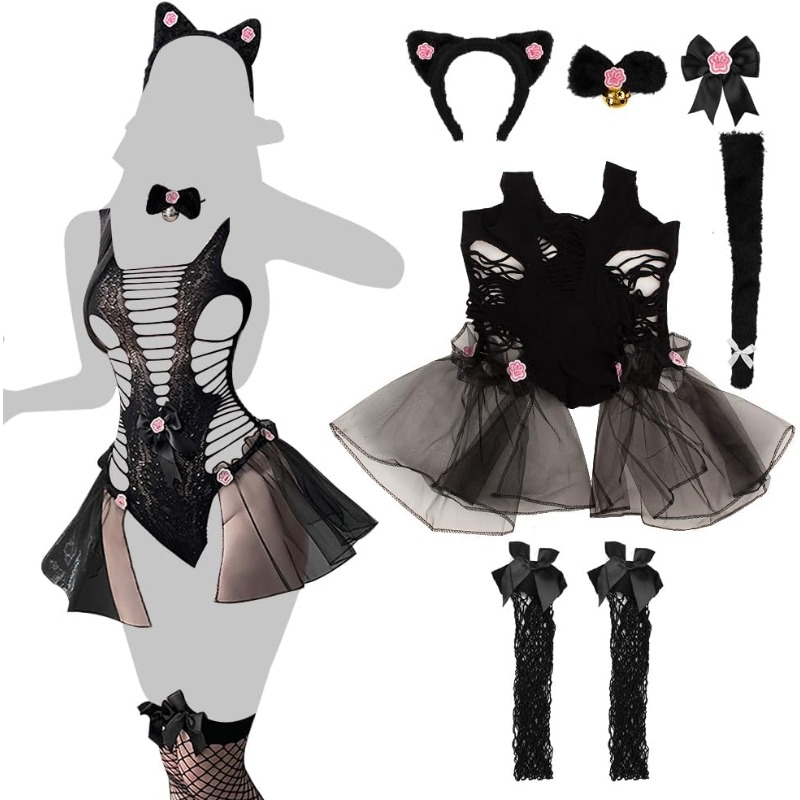 Women Sexy Lingerie Cosplay Ca - Fishnet Stocking Women reseña y precio