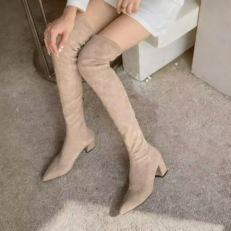 Sexy Women's Boots Pointed Toe - Knee High Sock Women reseña y precio