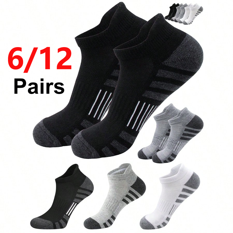 6/24 Pairs Cushioned Breathabl - Athletic Sock Cushion reseña y precio