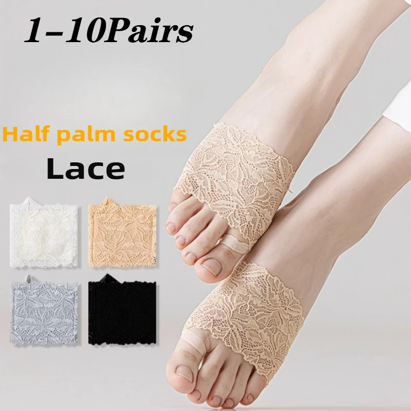 1-10Pairs Women Lace Loafer So - Invisibility Sock Loafer reseña y precio