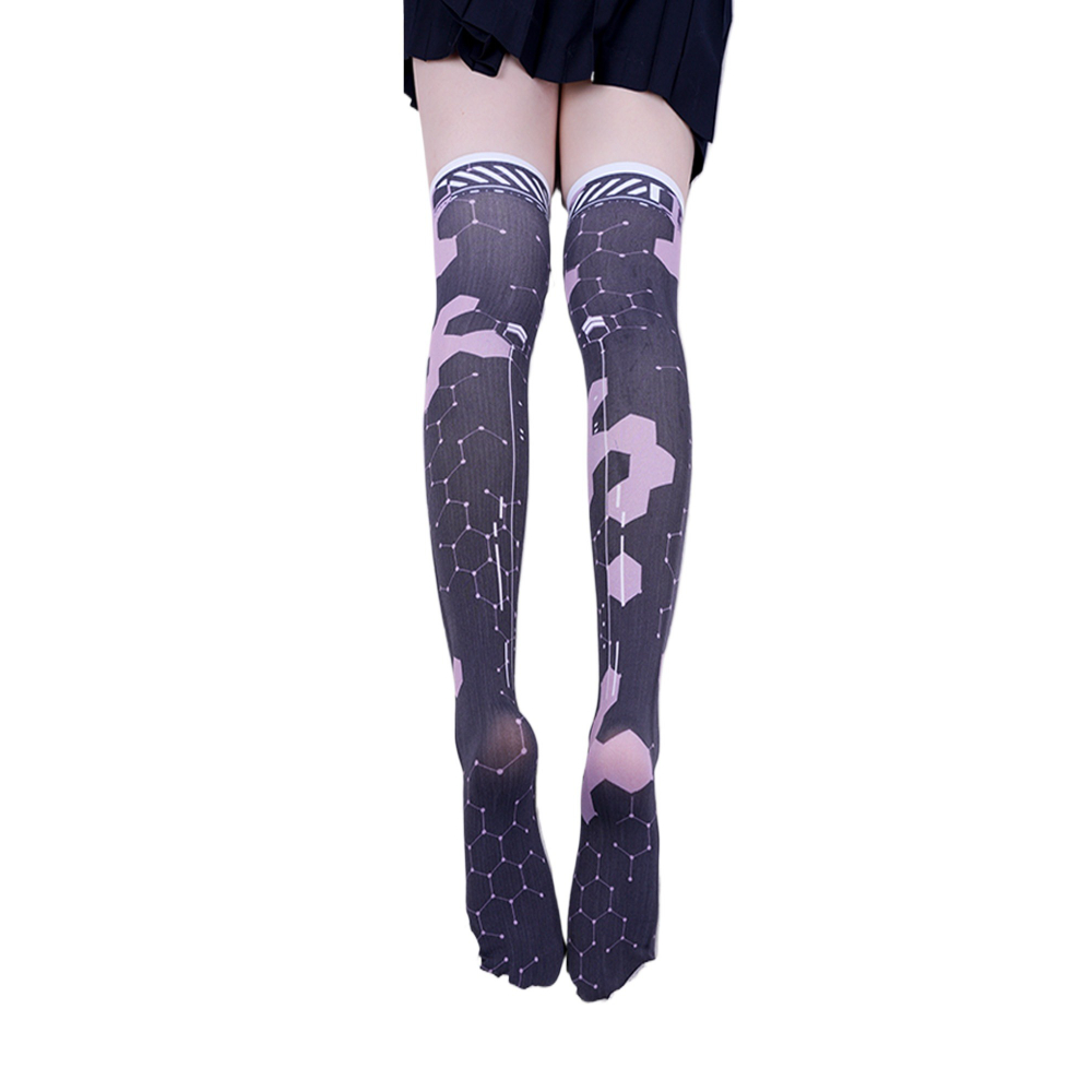 Anime Game Robot AI Mech Stock - Knee High Sock Women reseña y precio