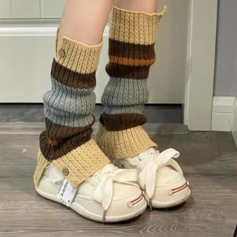 New ​Y2K Knitted Leg Warmers V - Boot Sock Slouchy reseña y precio