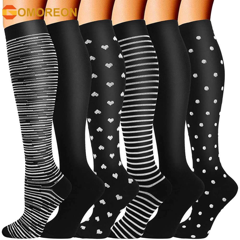GOMOREON 6Pairs Compression So - Compression Sock Medical reseña y precio