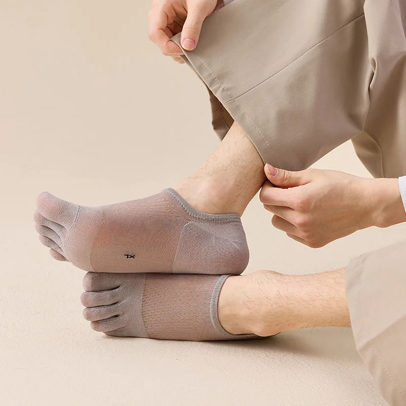 5 Pairs Man Summer Thin Toe So - Ankle Sock Low Cut reseña y precio