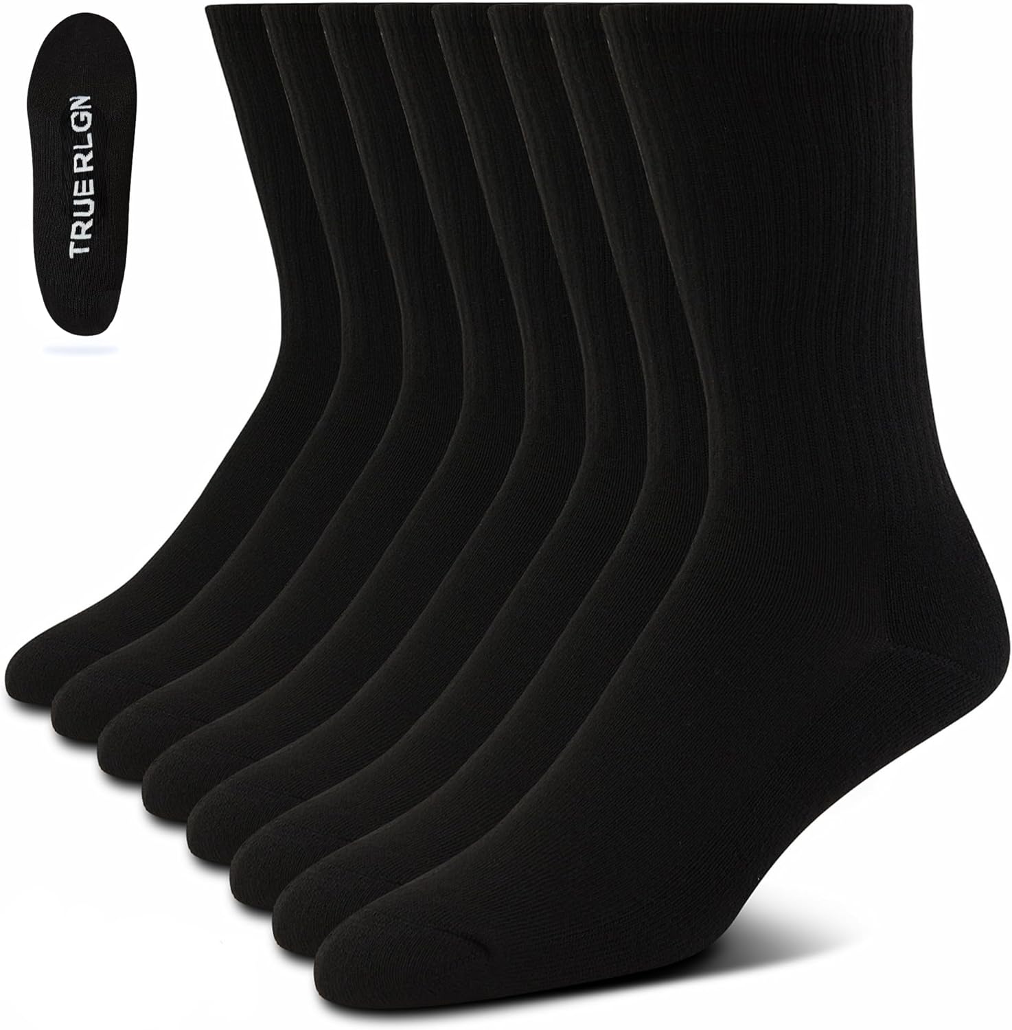 Premium Athletic Men's 8-Pack  - Cotton Crew Sock Pack reseña y precio