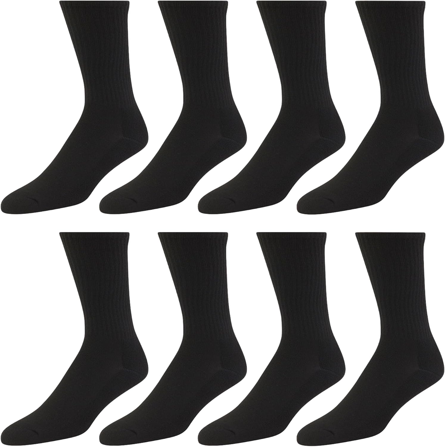 Premium Athletic Men's 8-Pack  - Cotton Crew Sock Pack reseña y precio
