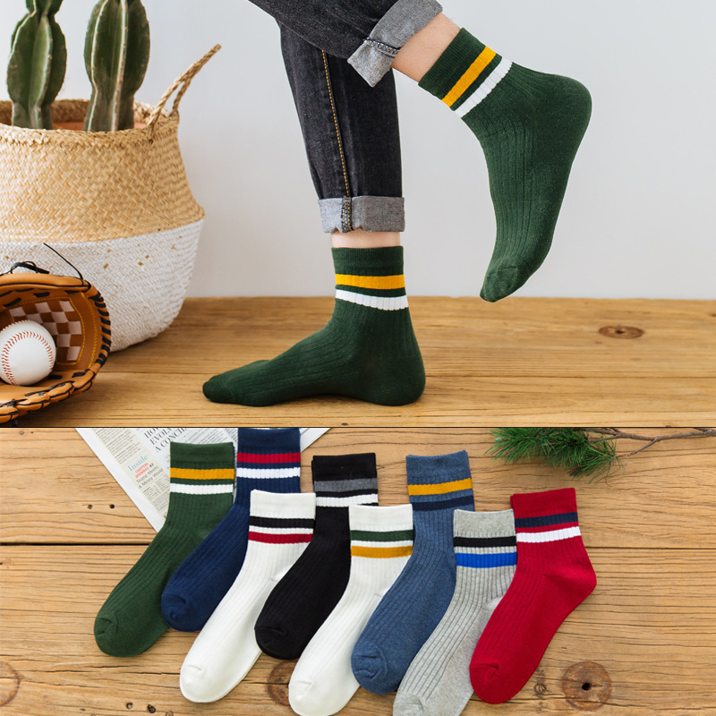 3 Pairs/Pack Cotton Mens Socks - Cotton Crew Sock Pack reseña y precio