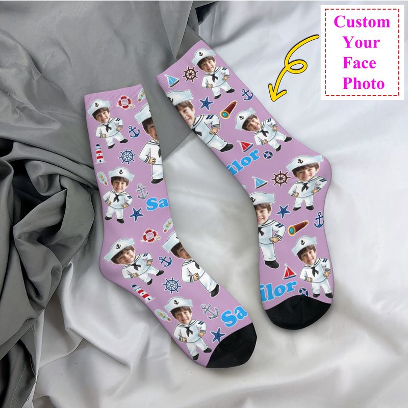 Funny Sailor Nautical Captain  - Dress Sock Men reseña y precio