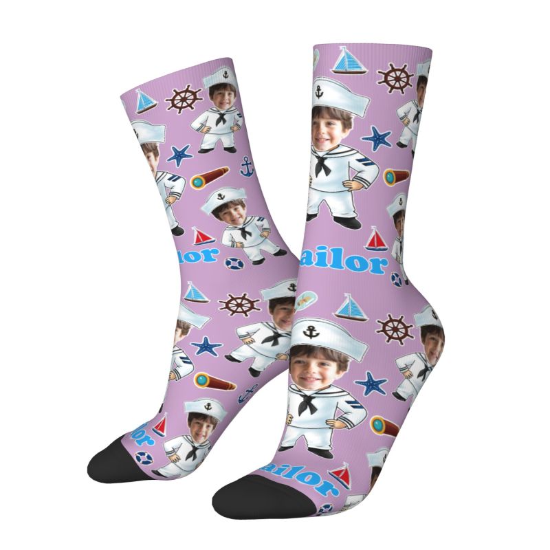Funny Sailor Nautical Captain  - Dress Sock Men reseña y precio