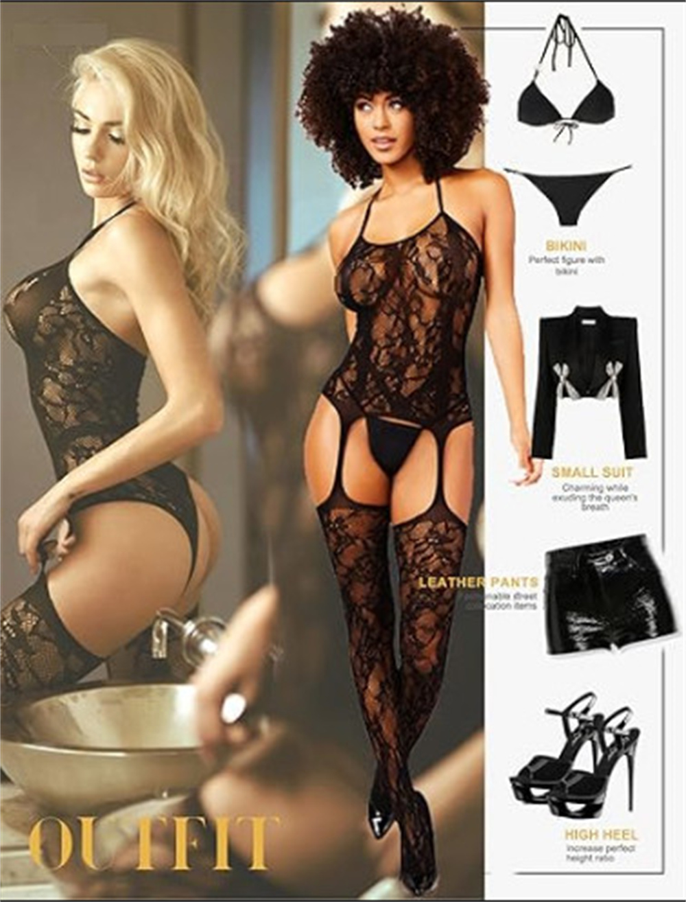 Womens Sexy Costumes Suit Lace - Fishnet Stocking Women reseña y precio