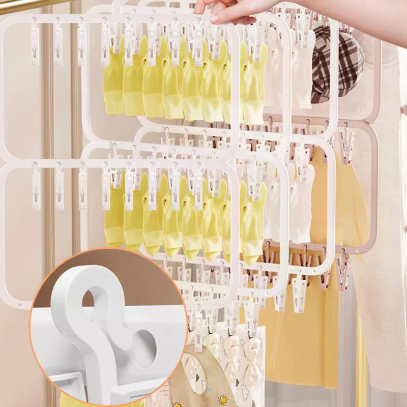 Multi-clip Sock Drying Rack Mu - Sock Organizer Tray reseña y precio