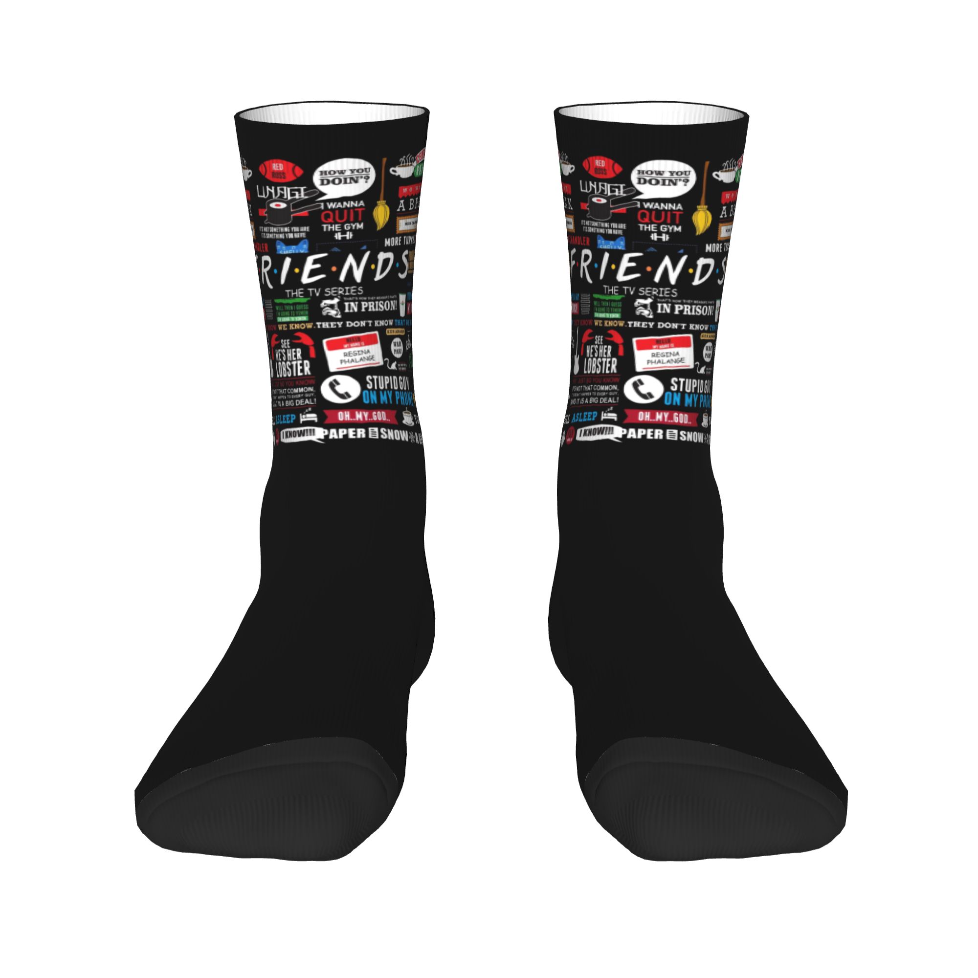 Custom Cute Funny TV Show Frie - No Show Sock Women reseña y precio