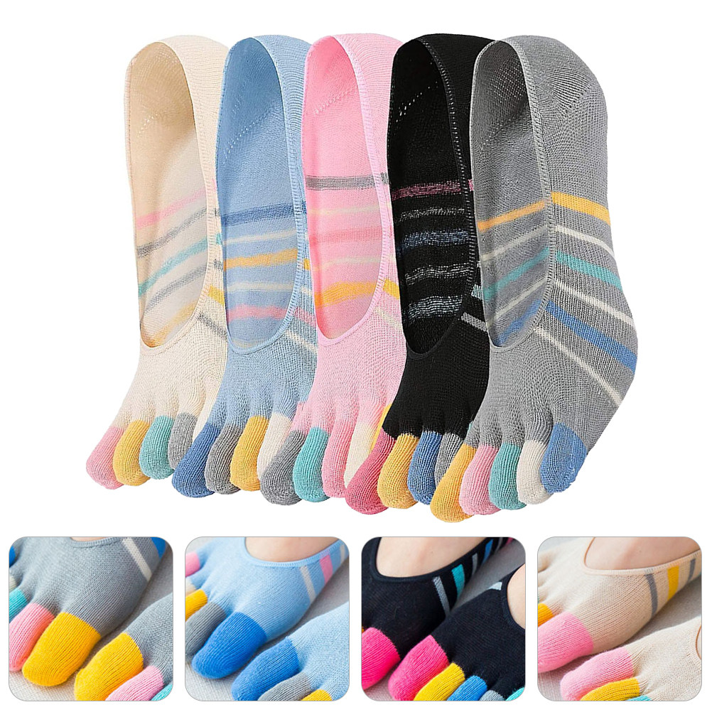 5Pairs Yoga Toe Socks Women In - Invisibility Sock Loafer reseña y precio