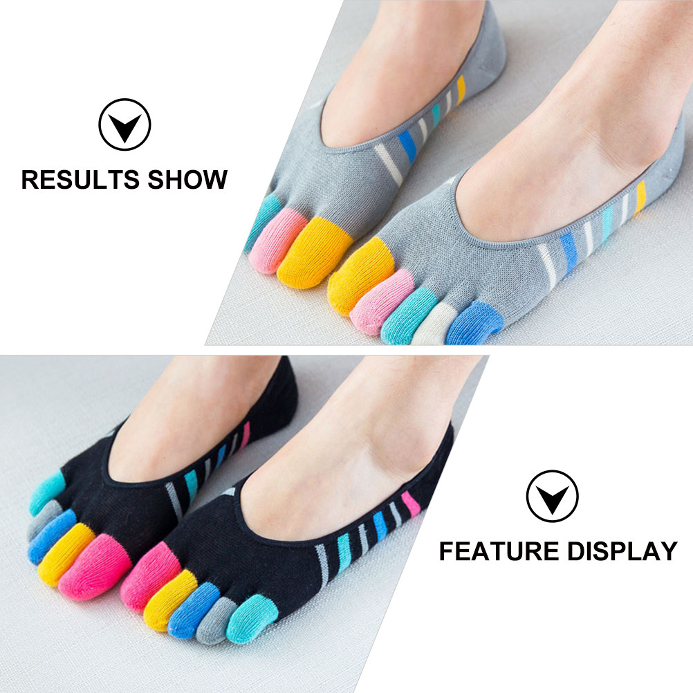 5Pairs Yoga Toe Socks Women In - Invisibility Sock Loafer reseña y precio