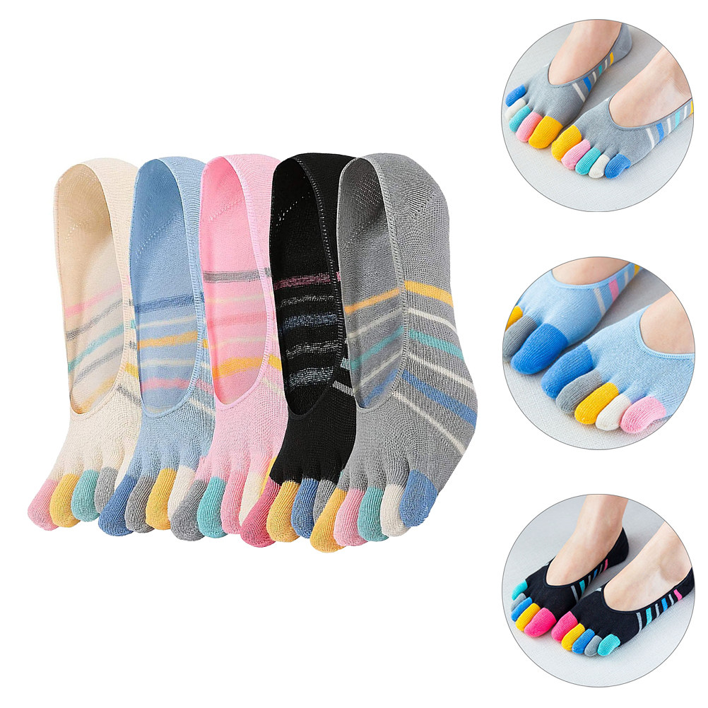 5Pairs Yoga Toe Socks Women In - Invisibility Sock Loafer reseña y precio
