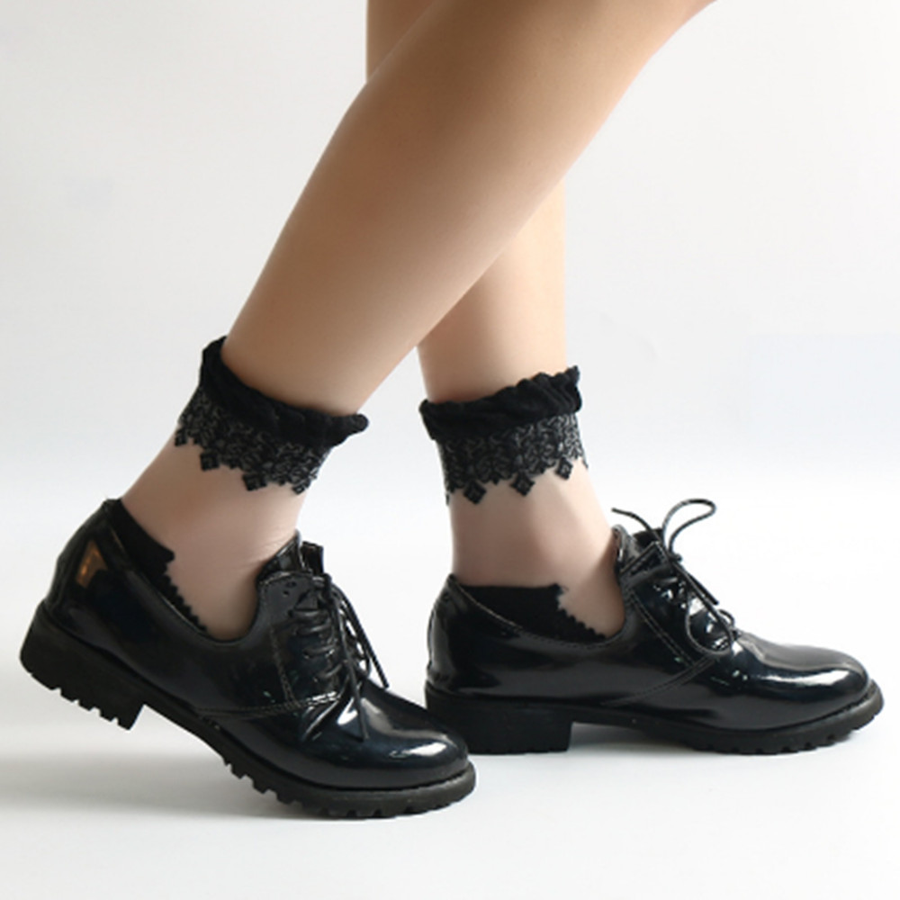 Woman Lace short sock thin soc - Invisibility Sock Loafer reseña y precio