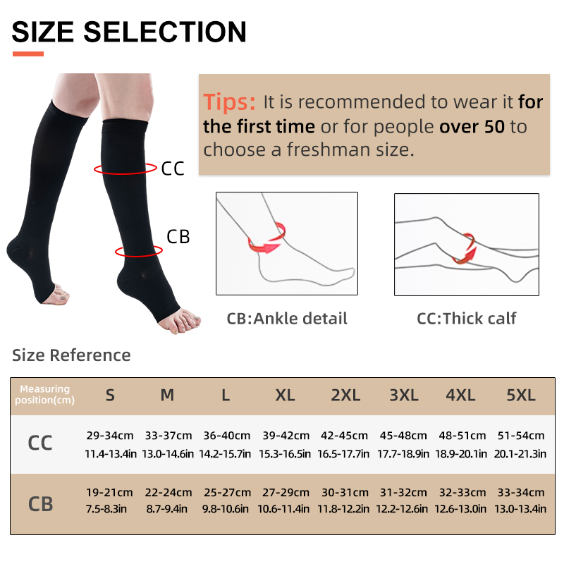 S-5XL 2pcs/Pair Medical Compre - Compression Sock Medical reseña y precio